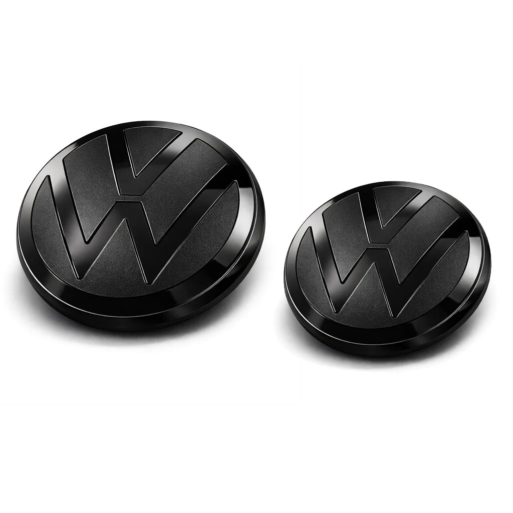 Black VW Emblem Cover Front/Rear for Tiguan with ACC - Image 5