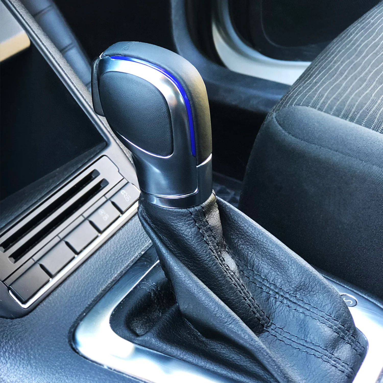 DSG Shifter Knob Leather & Chrome Upgrade - Image 3