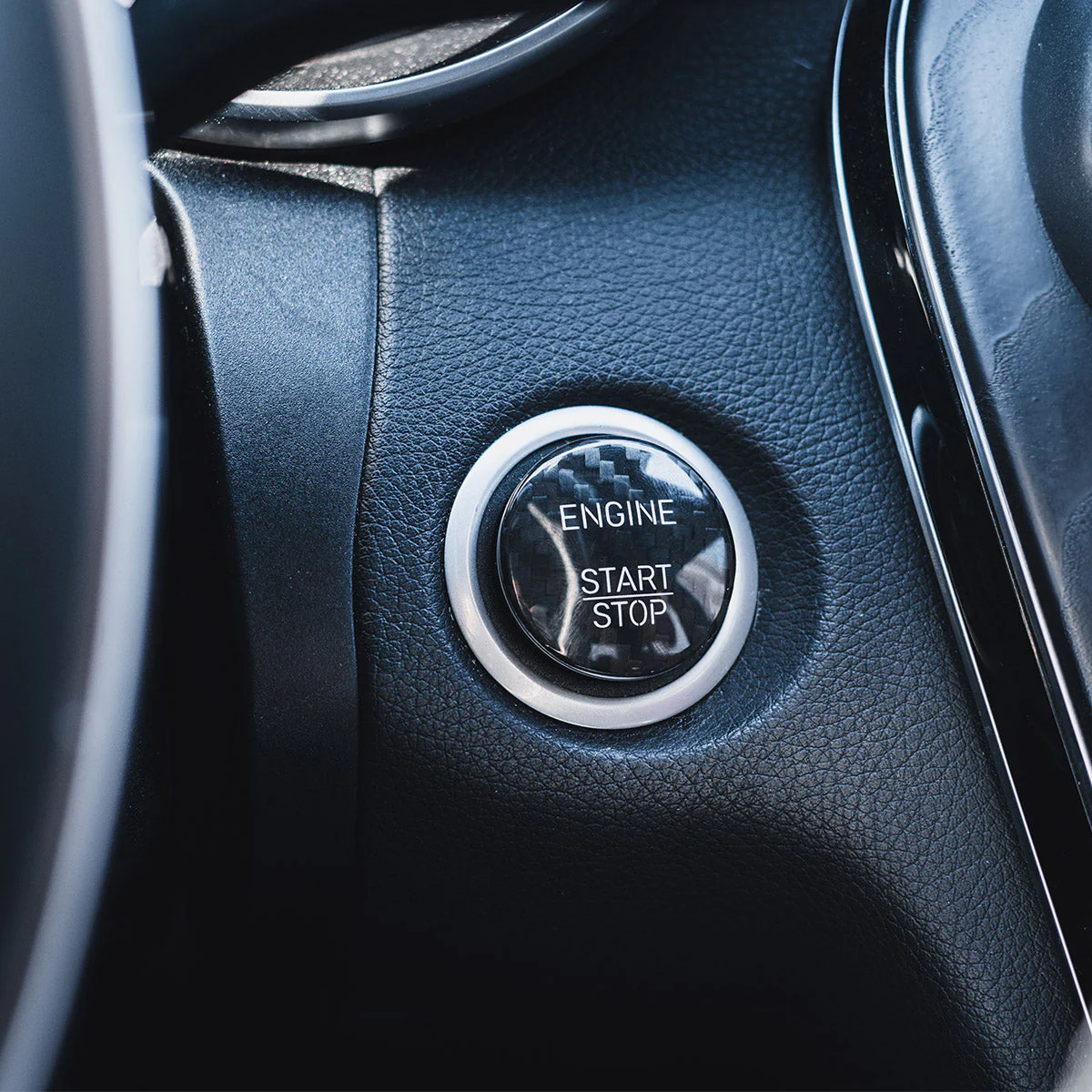 Mercedes Carbon Fiber Start Stop Button - Image 3